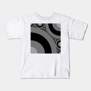 Black and White Bubbles Kids T-Shirt